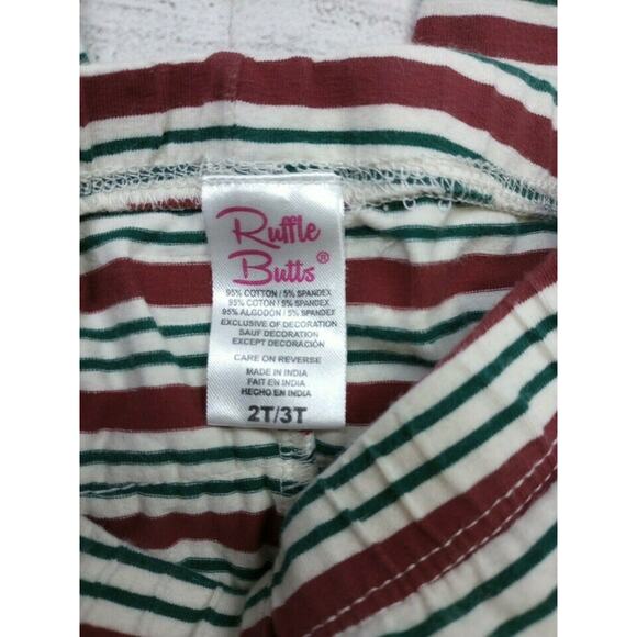 2T/3T RuffleButts Striped/Ruffled Leggings - Picture 5 of 5
